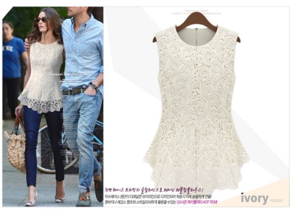 Chiffon Blusas Moda Regatas 689 002